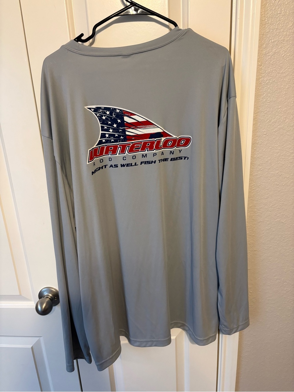 Men's Long-Sleeve Performance Fishing Shirt - Light Gray